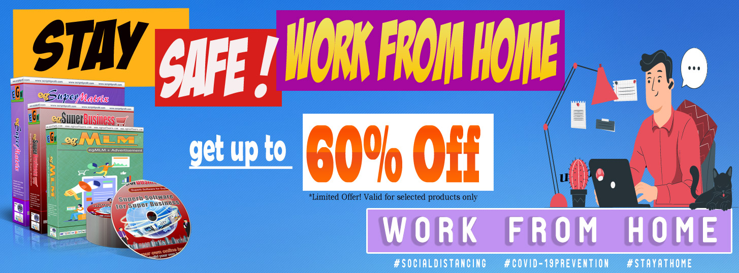 StaySafe! Work From Home, Get 60% OFF
